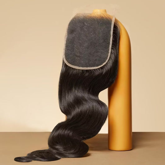Triippy Raw Hair 5x5 HD Lace Closure Body Wave More Less Shedding than Regular Virgin Hair,0.10mm Ultra-Thin 5x5 Swiss Real HD Lace with 100% Raw Cambodian Human Hair